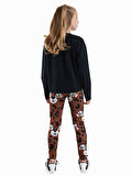 Leopar Kız Çocuk T-shirt Tayt Takım