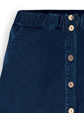 Kız Çocuk Midi Boy Denim Etek