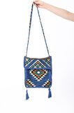Baghashtag Mavi Kilim Motifli Heybe Çanta