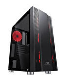 PowerBoost VK-G3403S 650w 80+ USB3.0 Kırmızı LED fan Mesh Panel kasa