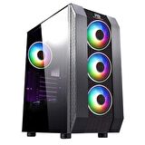 POWER BOOST VK-P3305B 500W Mesh Panel USB 3.0 Mid Tower Kasa