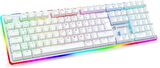 GameBooster GB-G918B-WH Fire Storm RGB Blue Switch Mekanik Beyaz Oyun Klavyesi
