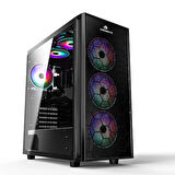 GameBooster GB-X51 USB 3.0 Mesh 6xRGB Fanlı Kasa (PSU Yok)