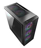 GameBooster GB-X51 USB 3.0 Mesh 6xRGB Fanlı Kasa (PSU Yok)