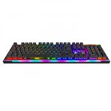 GAMEBOOSTER G906B Spectrum Rainbow Aydınlatmalı Bileklikli Mekanik Oyun Klavyesi GB-G906B