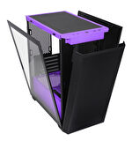 PowerBoost PB-P2252BP USB 3.0, ATX Mesh, Ring ARGB Fan, Mor Kasa