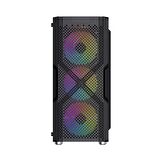GAMEBOOSTER  gb-pw908b  usb 3.0, atx mesh, fixed rgb fan, siyah kasa