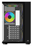 PowerBoost PB-SS02B Sea View USB 3.0, ATX 7 x ARGB Fanlı, Siyah Kasa (PSU Yok)
