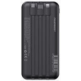 PowerBoost NIGHT 125B 10000mAh 22.5W Dahili Kablolu LCD Siyah Taşınabilir Şarj Cihazı Powerbank