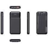 PowerBoost NIGHT 125B 10000mAh 22.5W Dahili Kablolu LCD Siyah Taşınabilir Şarj Cihazı Powerbank