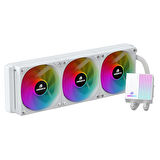 GameBooster PRIME P360W Rainbow 360mm Beyaz İşlemci Sıvı Soğutucu