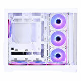 GameBooster Sea View GB-G2852W 750W 80+ Bronz USB 3.2 ARGB ATX Mid Tower Beyaz Kasa