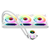 GameBooster BLADE 360W ARGB 360mm Beyaz İşlemci Sıvı Soğutucu GB-LCS-BL360W