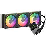 GameBooster SIGHT PRO 360B ARGB Curved Ekran 360mm Siyah İşlemci Sıvı Soğutucu GB-LCS-SP360B