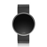 UPWATCH ROUND STEEL SILVER&BLACK TWO TONE