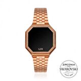 UPWATCH EDGE MINI SWAROVSKI MATTE ROSE GOLD KADIN KOL SAATİ