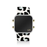 UPWATCH LED MINI GOLD WHITE BLUE LEOPARD