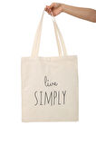 Baghashtag Bez Çanta Live Simply Baskılı