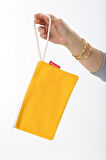 Baghashtag Sarı Clutch Bez Çanta