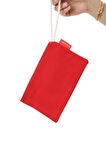 Baghashtag Kırmızı Clutch Bez Çanta