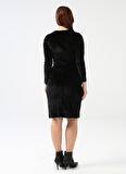 Selen Siyah Kadın Elbise 22KSL7208