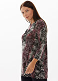 Selen Bordo Kadın Bluz 22KSL8401