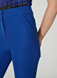 Selen Normal Bel Standart Saks Kadın Pantolon 23YSL5001