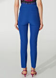 Selen Normal Bel Standart Saks Kadın Pantolon 23YSL5001