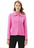 Selen Standart Pembe Kadın Ceket 23KSL1252