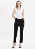 Selen Normal Bel Standart Siyah Kadın Pantolon 24YSL5157