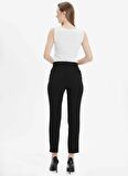Selen Normal Bel Standart Siyah Kadın Pantolon 24YSL5157