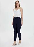 Selen Normal Bel Standart Siyah Kadın Pantolon 24YSL5166