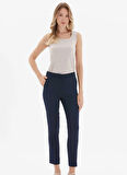 Selen Normal Bel Standart Lacivert Kadın Pantolon 24KSL5300