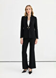 Selen Standart Siyah Kadın Ceket 25YSL1449