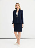 Selen Standart Lacivert Kadın Ceket 25YSL1449