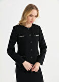 Selen Standart Siyah Kadın Ceket 25YSL1450