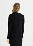 Selen Standart Siyah Kadın Ceket 25YSL1450