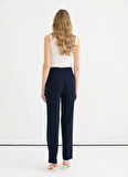 Selen Normal Bel Standart Lacivert Kadın Pantolon 25YSL5345