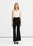Selen Normal Bel Standart Siyah Kadın Pantolon 25YSL5346