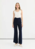 Selen Normal Bel Standart Lacivert Kadın Pantolon 25YSL5346