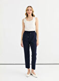 Selen Normal Bel Standart Lacivert Kadın Pantolon 25YSL5347