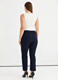 Selen Normal Bel Normal Lacivert Kadın Pantolon 25YSL5348-BB