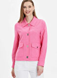 Selen Standart Pembe Kadın Ceket 25YSL1459