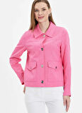 Selen Standart Pembe Kadın Ceket 25YSL1459