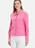 Selen Standart Pembe Kadın Ceket 25YSL1459