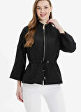 Selen Standart Siyah Kadın Ceket 25YSL1463