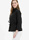 Selen Standart Siyah Kadın Ceket 25YSL1463