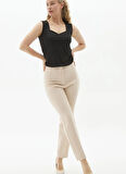 Selen Normal Bel Standart Taş Kadın Pantolon 25YSL5352
