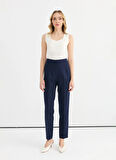 Selen Normal Bel Standart Lacivert Kadın Pantolon 25YSL5352
