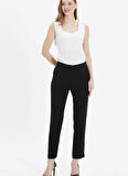 Selen Normal Bel Standart Siyah Kadın Pantolon 25YSL5358
